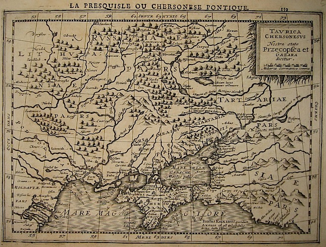 Mercator Gerard - Hondius Jodocus Taurica Chersonesus 1630 Amsterdam